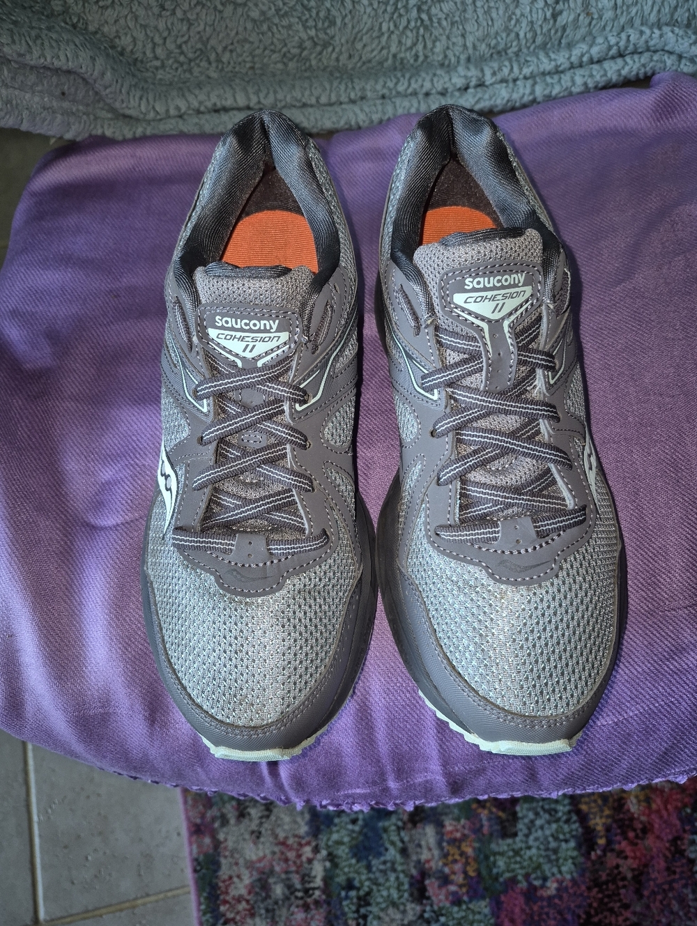 Saucony Cohesion II Women’s Gray/Mint Trail Running Shoes